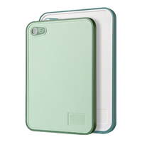 双枪 SUNCHA菜板抗菌防霉家用砧板塑料pp双面水果小切菜板婴儿宝宝辅食板 双色-特惠2件套（绿中+绿白大）