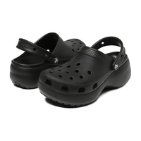 crocs 卡骆驰 女士云朵洞洞鞋套装 206750 含5枚智必星款 黑色 37/38