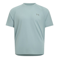 安德玛（UNDERARMOUR）Tech男子干爽反光训练运动短袖T恤1377054 海港蓝465 M