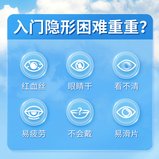博士伦清朗一日日抛90片装  隐形眼镜近视透明软性镜片 90片 575度