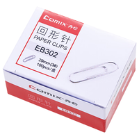 Comix 齐心 EB302 镀镍回形针 29m 100枚/盒*10