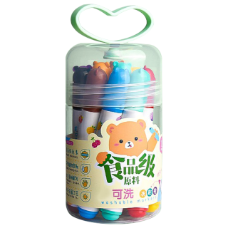 晨光 ACP901Z5 食品级儿童水彩笔 防缩进锥型笔头 12色