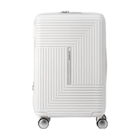 Samsonite新秀丽学讯大容量旅行箱行李箱 时尚潮流飞机轮密码箱 拉杆箱HK6 象牙白 25英寸