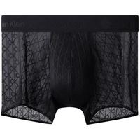 Calvin Klein内衣【圣诞礼盒】25秋冬新男士性感蕾丝ck老花字母低腰平角内裤男 CKP-炭灰 S