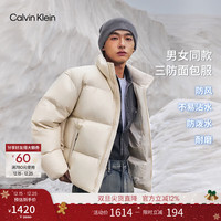 卡尔文·克莱恩 户外休闲ck三防立领90绒面包服羽绒服