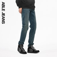 ABLE JEANS【立体修身裤】男士显瘦长裤复古牛仔裤瘦腿裤男高级感百搭 水泥黄 30 /32加长(65-70kg)