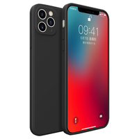 KEKLLE iPhone11 液态硅胶防摔全包镜头保护壳 优雅黑