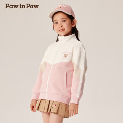 Paw in Paw 男女童针织夹克拼色拼接外套