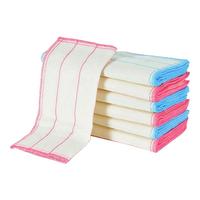 德克林 绵柔抹布套装 洗碗布抹布厨房专用 30厘米 红色5层加大加厚 吸水去油