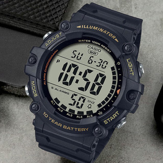 Casio卡西欧手表男士大屏数显运动款电子表AE-1500WH