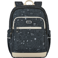 卡拉羊（KALA·Y）小书包轻便游学包防泼水多隔层双肩包男女印花儿童书包漫游 黑色【三维减负】