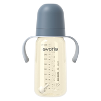 evorie 臻致系列奶瓶 宽口径大宝宝奶瓶ppsu300ml 岩雾蓝(9个月+)