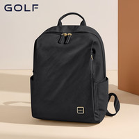 高尔夫 双肩包女士旅行背包大容量学生书包休闲运动时尚电脑背包 款式5-优雅黑