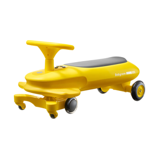 国家补贴：babycare 诺亚扭扭车防侧翻儿童溜溜车摇摇车宝宝滑行玩具车 急速黄