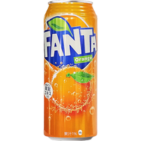  Coca-Cola/可口可乐 日本 橙味饮料  500mL*24罐芬达橙味 罐装 500