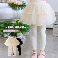 顺美乐 shunmeile/顺美乐女童裤裙春秋装款儿童假两件连裤打底裤外穿洋气