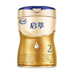 飞鹤 启萃2段顶量SN-2DHA婴儿配方奶粉（6-12月）750g*6 8种HMOs益生菌