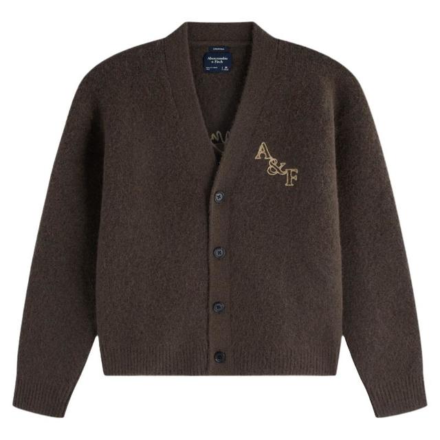 Abercrombie & Fitch AF大麋鹿图案男装25秋冬针织开衫毛衣120-5180