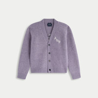 【李现同款】AF大麋鹿图案男装25秋冬针织开衫毛衣120-5180 浅紫色 XS