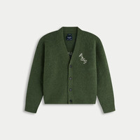 【李现同款】AF大麋鹿图案男装25秋冬针织开衫毛衣120-5180 绿色 XS