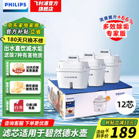飞利浦 净水壶   便携净水杯 AWP2814蓝色/白色  专家版滤芯