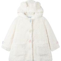 【软糖小熊】熊耳朵羊羔毛毛绒外套彩色牛角扣长大衣冬季女童加厚