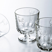 LA ROCHERE法国玻璃杯复古经典红酒杯水杯高脚杯果汁杯咖啡杯法式风情 雄鹿/247ml