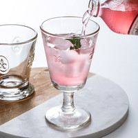 LA ROCHERE法国玻璃杯复古经典红酒杯水杯高脚杯果汁杯咖啡杯法式风情 鸢尾花/240ml