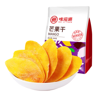 今日必买：味滋源 芒果干500g袋装 休闲零食水果干蜜饯果脯办公室零食小吃