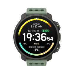 SUUNTO 登山定位心率血氧 户外探险腕表  钛合金 云杉绿