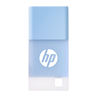 HP惠普32GB USB2.0 电脑U盘加苹果lightning转接头  v168 微风蓝 优盘商务办公u盘 安卓苹果笔记本