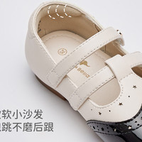 戴维贝拉儿童防滑皮鞋秋装女童中大童软底小香风公主鞋
