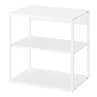 宜家（IKEA）PLATSA普拉萨家用储物架卧室简约悬挂置物架放置展示架 白色60x40x60cm（不含支腿）