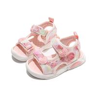 天美意(TEENMIX)童鞋儿童凉鞋女童沙滩鞋中小童2024夏季软底防滑宝宝单鞋 粉色 24
