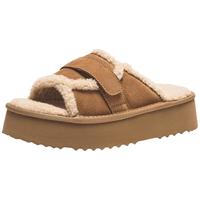 热风 hotwind 加绒毛毛鞋女鞋2024冬季休闲保暖室内家居拖复古鞋子