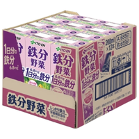 伊藤园（ITOEN）果蔬汁饮料1日分铁 含铁野菜果蔬汁200ml*12盒/箱 含铁果蔬汁12盒/箱