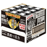 伊藤园（ITOEN）饮料疲劳感减轻黑醋功能性饮料果醋活力汁200ml*12盒/箱 黑醋活力汁12盒/箱