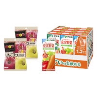 伊藤园果蔬汁偏苹果味200mL*12盒+Pine苹果味糖果75g*2  【苹苹安安】果蔬汁1箱+糖果2包