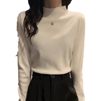 飞狐热女 半高领加绒打底衫