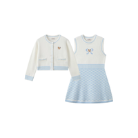 PawinPaw卡通小熊童装25年冬季新款女童毛织套装裙可爱甜美舒适