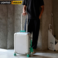LIGHTGO2026时尚全铝箱20寸登机箱商务拉杆箱高级旅行箱行李箱女