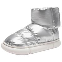 热风秋季女士时尚休闲靴舒适保暖简约雪地靴百搭鞋子女