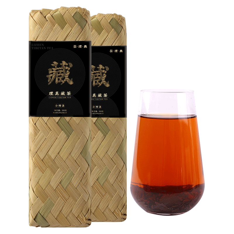 蒙頂山茶黑茶藏茶蒙顶山四川茶叶藏茶黑砖茶200g