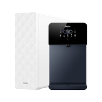 海尔（Haier）净水器家用直饮机厨下RO反渗透纯水机前十名加热净饮一体机餐边柜饮水机全屋前置过滤器光鳞净水器 全能套装-高端制冷管线机+净水器