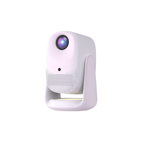 大眼橙 C3 Air云台投影仪家用 真1080P便携投影机高清家庭卧室影院-深爱粉版（350CVIA 一体化夜灯）