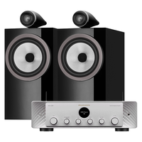 Bowers&WilkinsB&W【贝克汉姆代言】宝华韦健705S3书架箱+MODEL40功放机高保真HIFI家庭影院2.0无源音响音箱套装