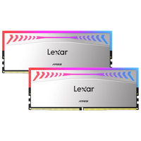 Lexar 雷克沙 Ares战神之翼 DDR5 6000MHz RGB 台式机内存 灯条 银色 32GB 16GBx2 CL26