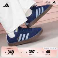 adidas 「T头鞋」VL COURT 2.0复古休闲板鞋德训鞋阿迪达斯轻运动   深蓝/粉蓝/树脂黄(推荐女生选小半码)