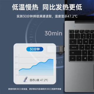 ORICO/奥睿科 128GB 星耀银 USB3.2 Type-C便携固态U盘