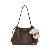 欧时纳 海畔流浪包2025褶皱云朵包女大容量单肩斜挎通勤托特包